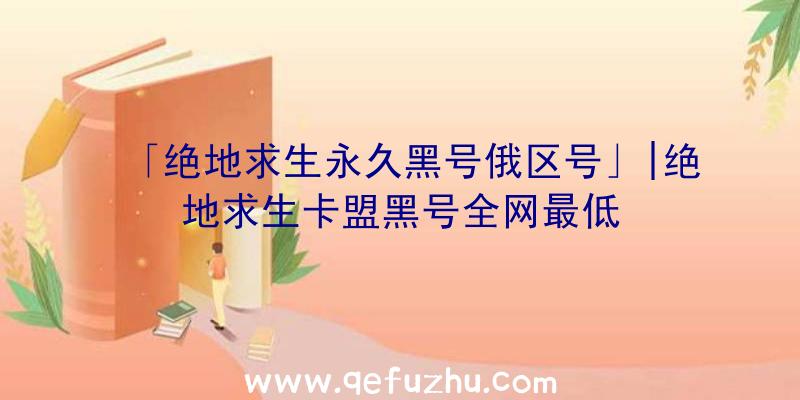 「绝地求生永久黑号俄区号」|绝地求生卡盟黑号全网最低